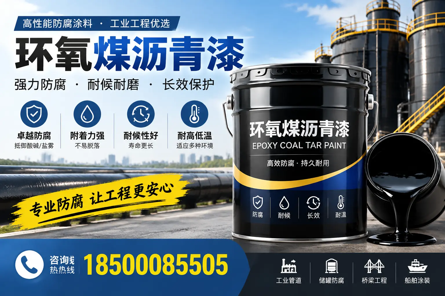 环氧煤沥青漆的施工方法与注意事项，确保在抚顺顺利完成